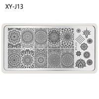 Fashion Flower Metal Manicure Template DIY Nail Art Stamping Image Plate Tool
