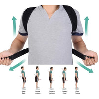 Premium Unisex Adjustable Upper Back Brace Clavicle Support Posture Corrector