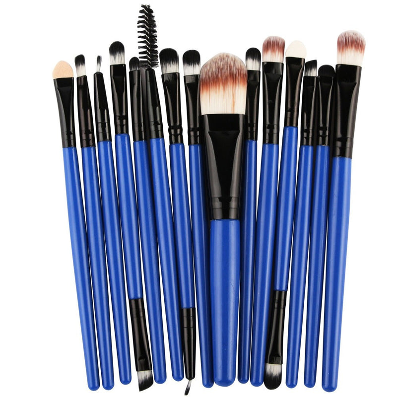 15PCS Cosmetic Makeup Brush Foundation Eyeshadow Eyeliner Lip Make Up Brushes