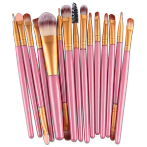 15PCS Cosmetic Makeup Brush Foundation Eyeshadow Eyeliner Lip Make Up Brushes