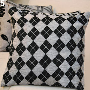 Fashion Plaid Throw Pillow Case Pillowcase Sofa Car Cushion Cover Home Decor