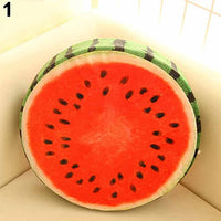 Soft Round Pillow Plush Cushion Orange Kiwi Watermelon Fruit Toys Seat Pad