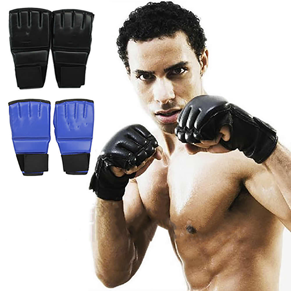 Men's Fashion Gym Sanda Training Punching Sparring Half Mitts Boxing Gloves