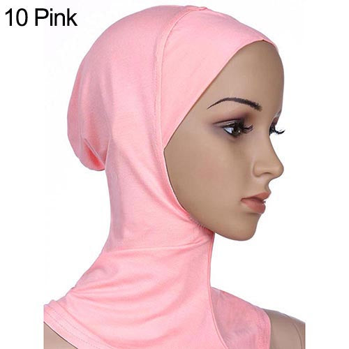 Soft Muslim Full Cover Inner Hijab Cap Islamic Underscarf Neck Head Bonnet Hat