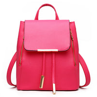 Fashion Genuine Leather Backpack Women Bags Preppy Style Backpack Girls School Bags Zipper Kanken Leather Backpack