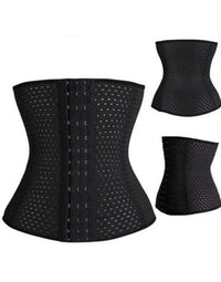 Core Trainer Everyday Breathable Non Latex Waist Trainer Black