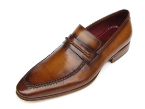 Paul Parkman Men's Loafer Brown Leather Shoes (ID#068-CML)