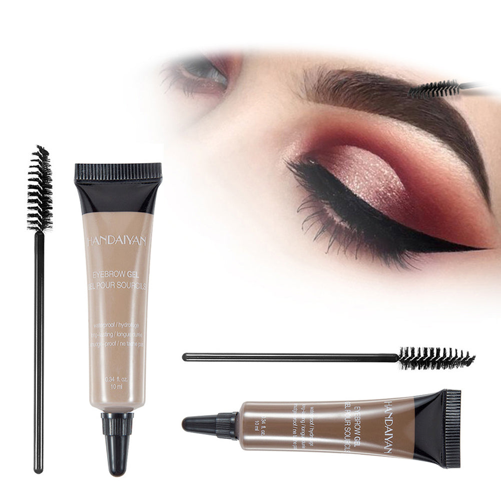 Waterproof Eyebrow Long Lasting Pigment Liquid Gel Enhancer Makeup with Brush