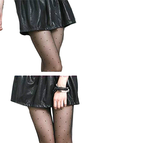 Women's Fashion Sexy Sheer Small Dot Pattern Stretchy Pantyhose Tights Gift