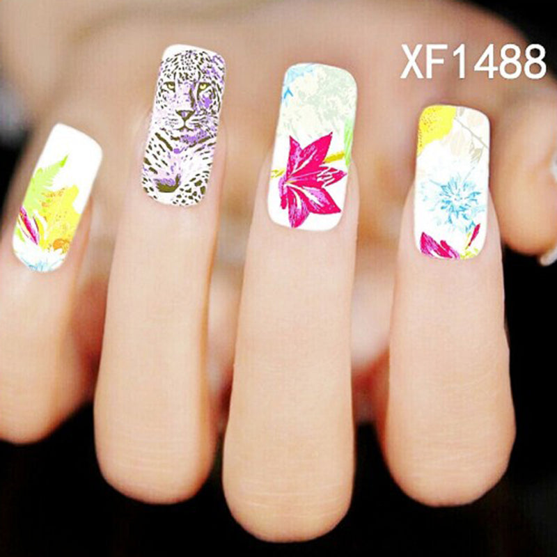 Fashion Multicolor Nail Art Sticker DIY Decal Mixed Style Manicure Decor Women