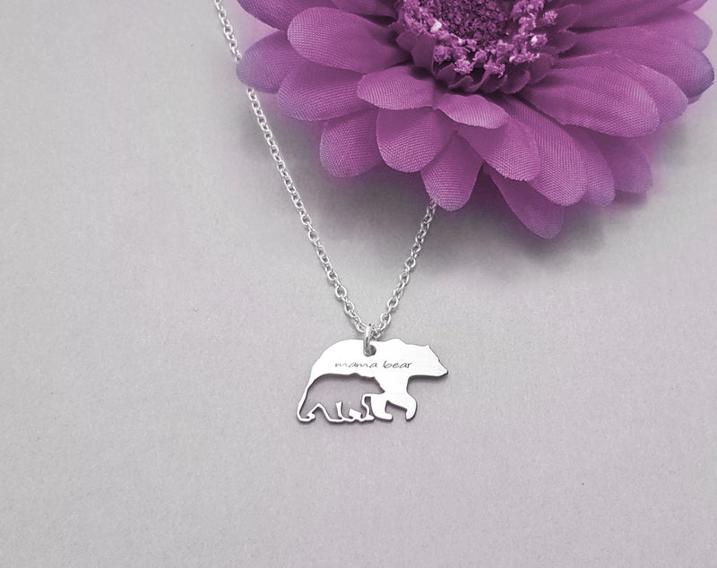 Mama Bear and Cub Necklace