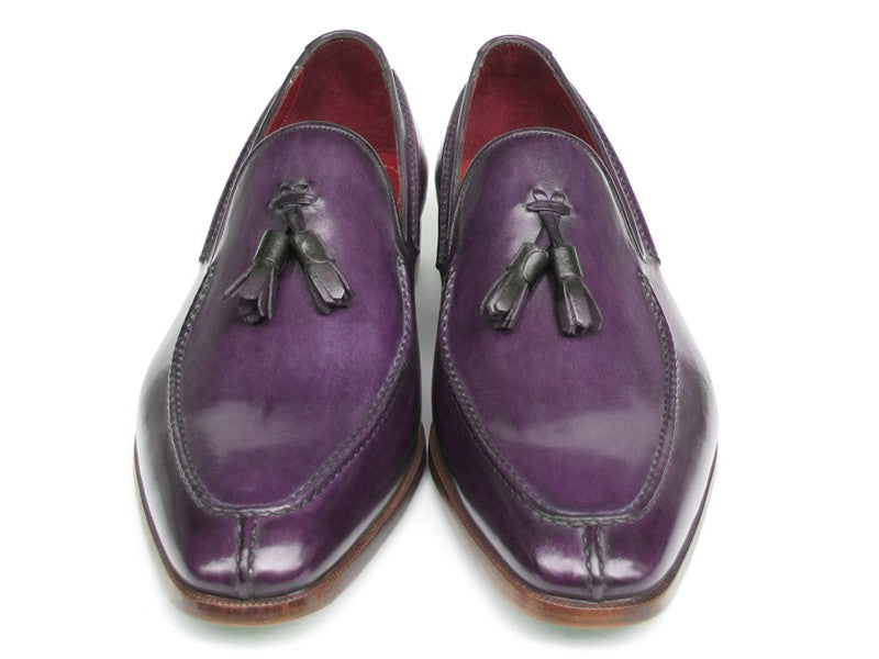 Paul Parkman Men's Tassel Loafer Purple Leather (ID#083-PURP)