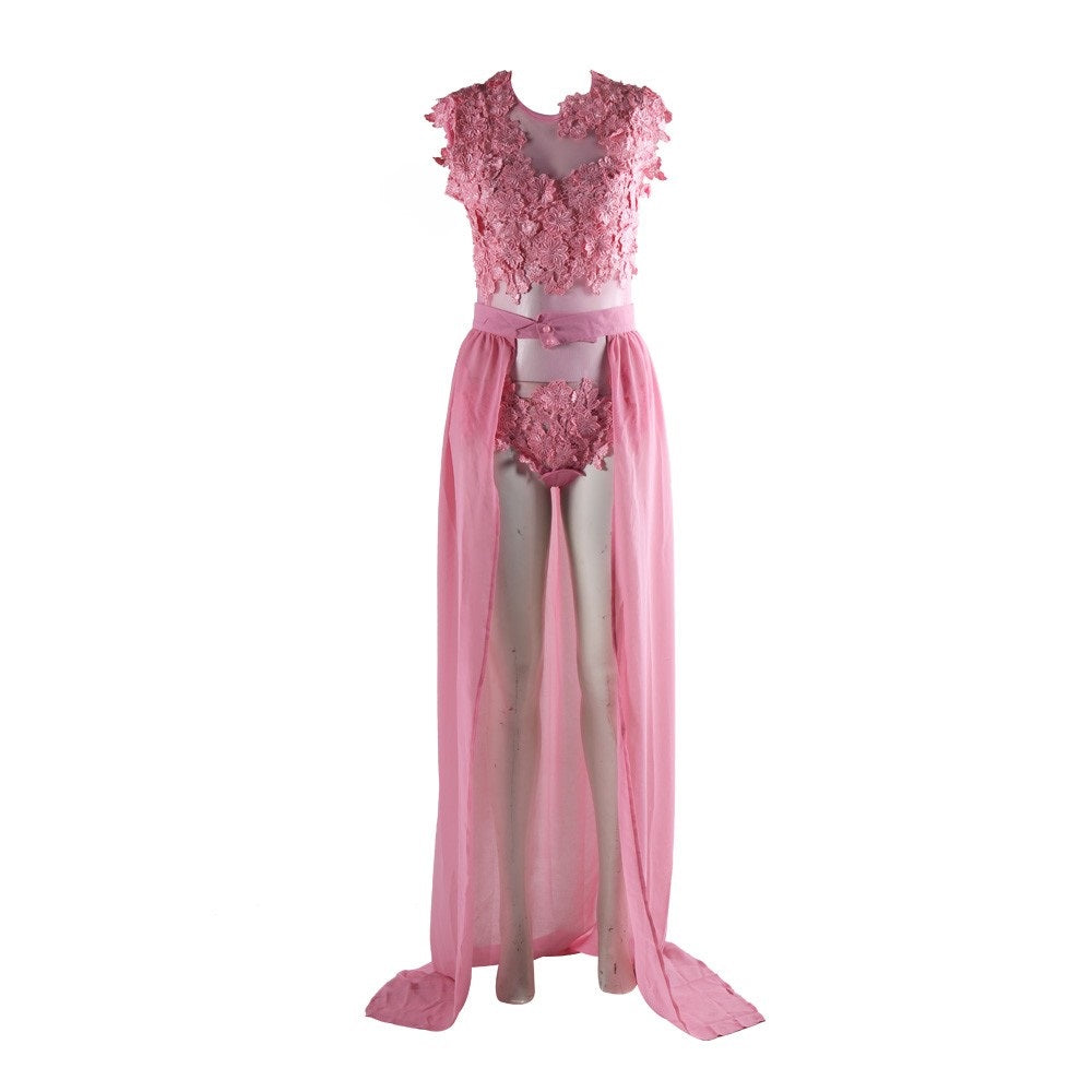 Sexy Pink Playsuit Dress