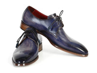Paul Parkman Men's Blue & Navy  Derby Shoes (ID#PP2279)