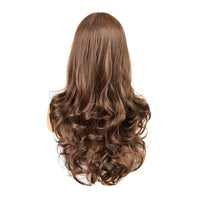 MERISI HAIR Ombre Black Brown Cosplay Lolita Wigs With Bangs Long Wavy Synthetic Hair Wig For Women High Temperature Fibe