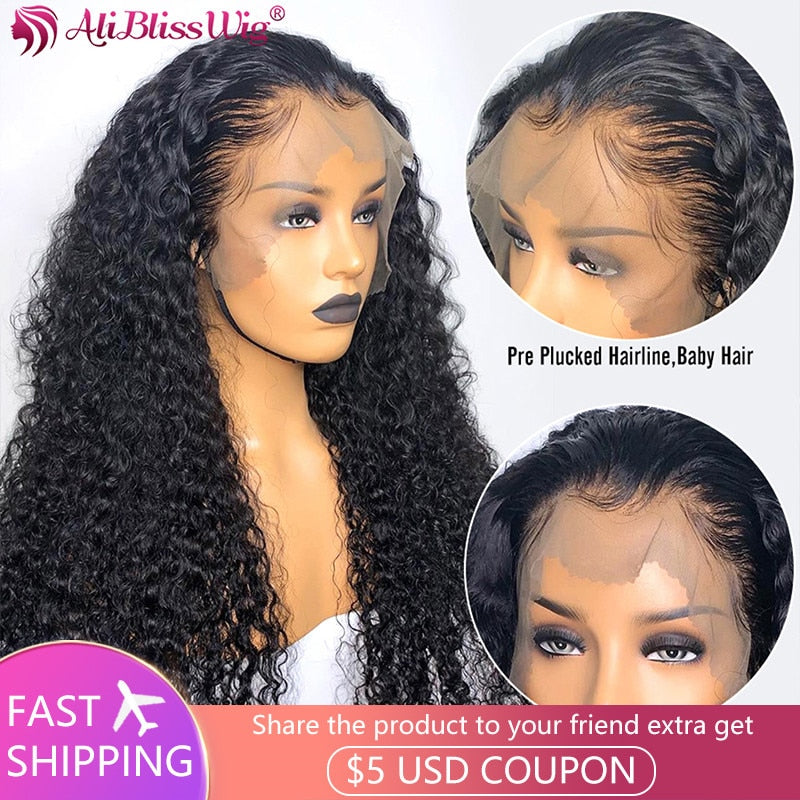 13x6 Lace Front Wig Curly Lace Front Human Hair Wigs Full Lace Wig Kinky Curly U Part Wigs Human Hair Lace Wigs For Women